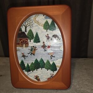Gorgeous Vintage Wooden Picture Frame/solid Wood/easel Back Frame